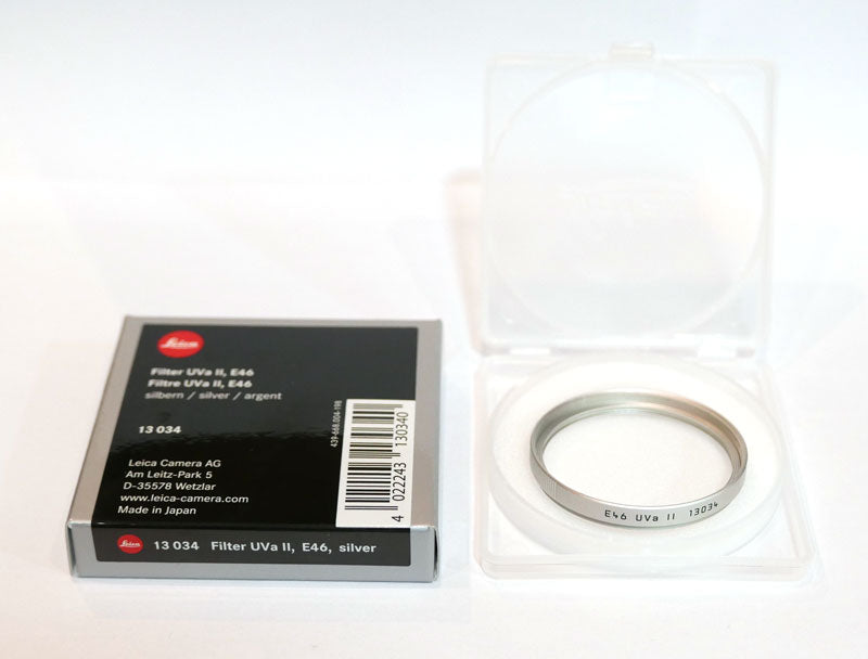 Filtre Leica UVa II E46 chromé en boîte