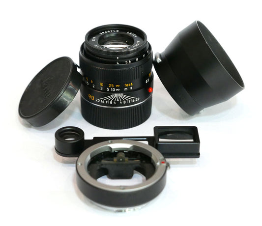 Leica Macro-Elmar-M 4/90 v.I + lunettes