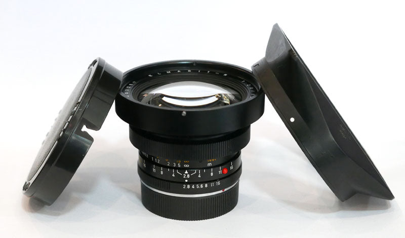 Leitz Elmarit-R 2,8/19 v.I 3 cames avec parasoleil