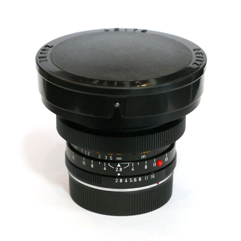 Leitz Elmarit-R 2,8/19 v.I 3 cames avec parasoleil