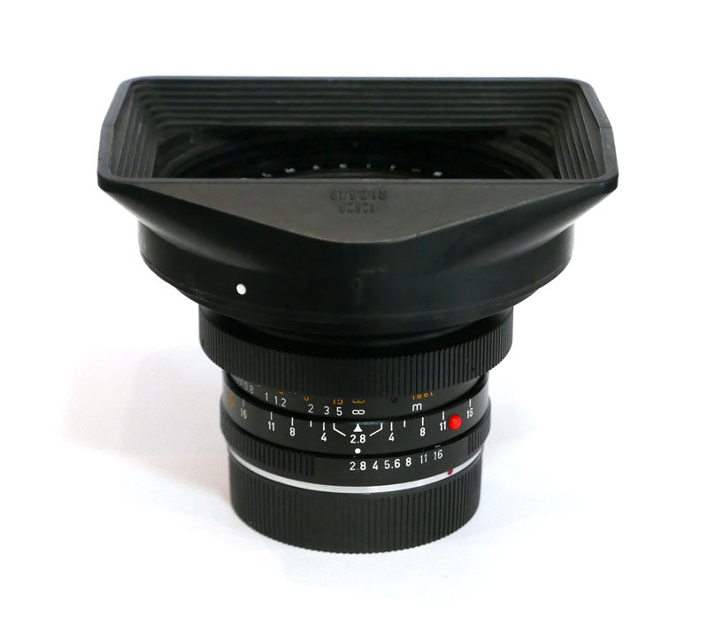 Leitz Elmarit-R 2,8/19 v.I 3 cames avec parasoleil