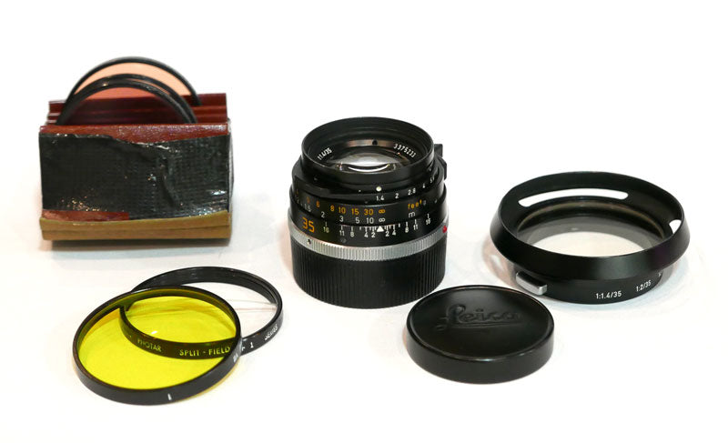Leitz Summilux-M 1,4/35 + Parasoleil + 7 filtres S VII