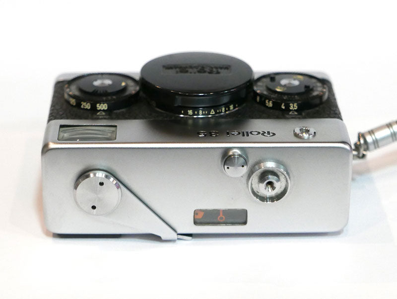 Rollei 35 chromé révisé avec étui cuir