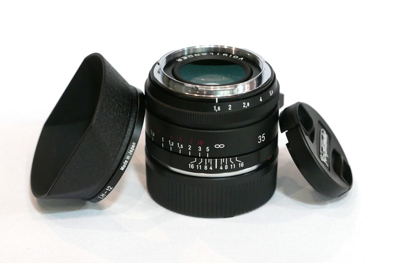 Voigtlander Nokton 1,5/35 noir Typ 1 + LH-12 en boîte