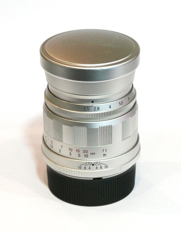 Voigtlander Color-Heliar 2,5/75 MC à vis + bague M