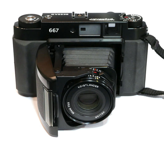 Voigtlander Bessa III en boîte + étui cuir