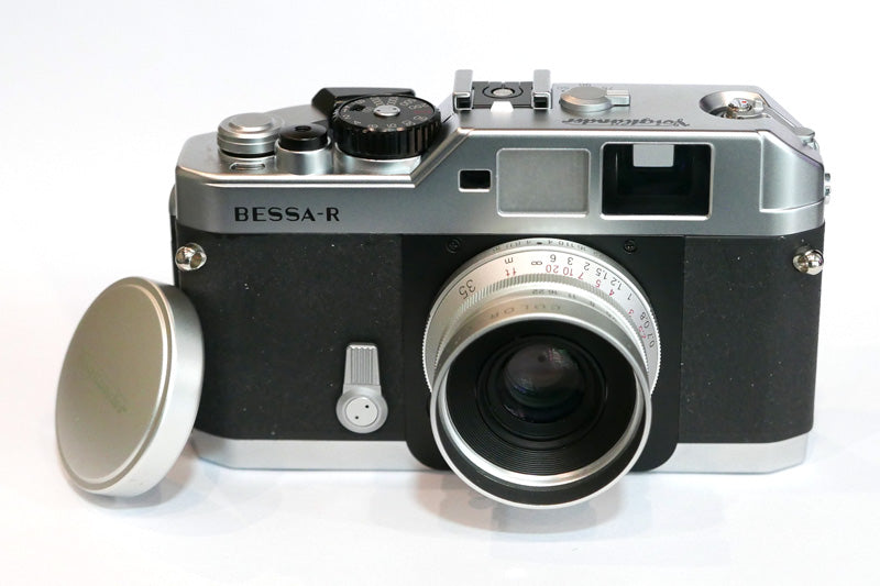 Voigtlander Bessa R chromé avec 2,5/35 à vis en boîte