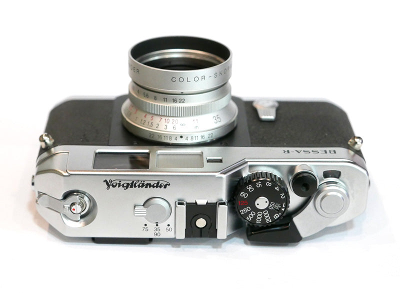 Voigtlander Bessa R chromé avec 2,5/35 à vis en boîte