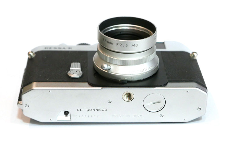 Voigtlander Bessa R chromé avec 2,5/35 à vis en boîte