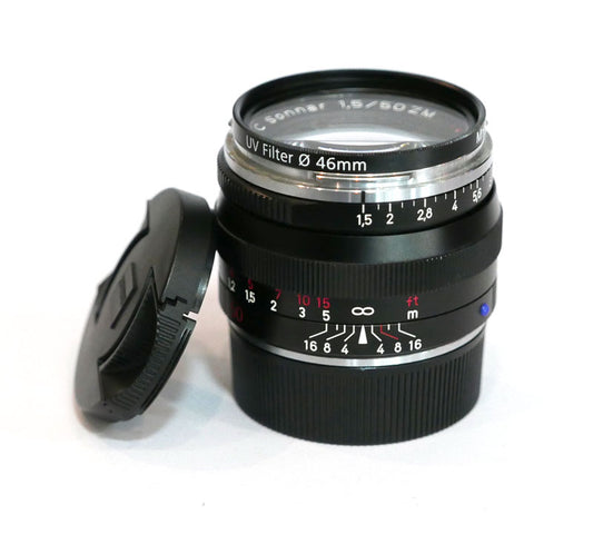 Zeiss C-Sonnar 1,5/50 ZM en boîte